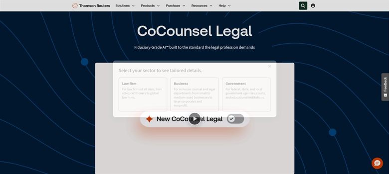 CoCounsel homepage