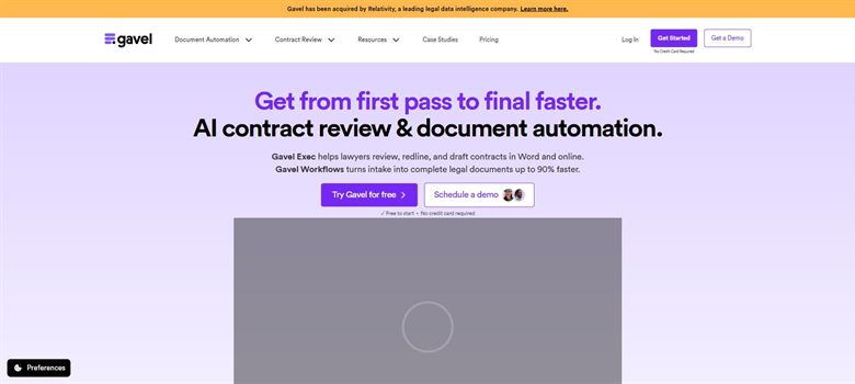 Gavel homepage